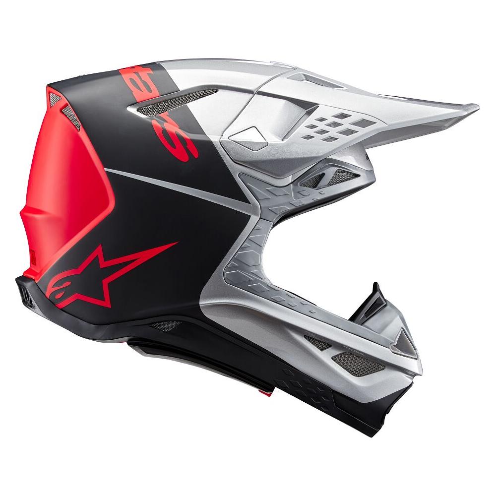 Alpinestars Supertech M10 Flood MX Gloss Orange / Silver
