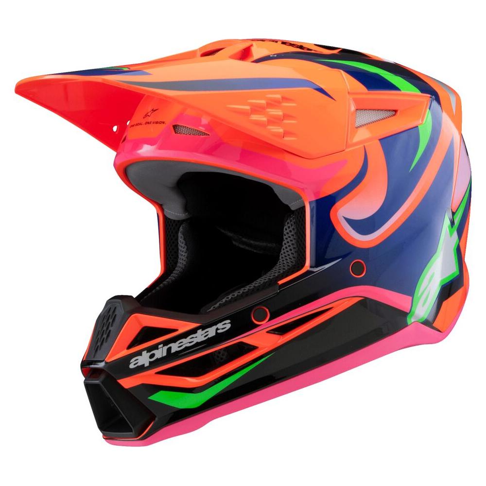 Alpinestars S-M3 Deegan Youth MX Orange / Purple / Pink