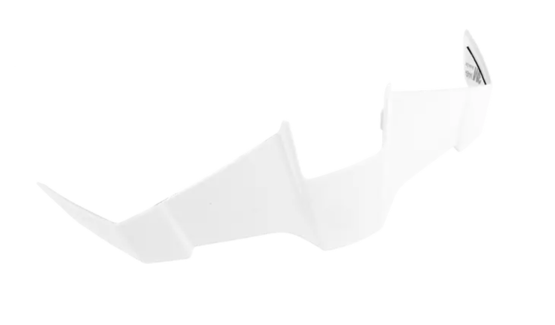 Icon Threshold Helmet Rear Spoiler Gloss White