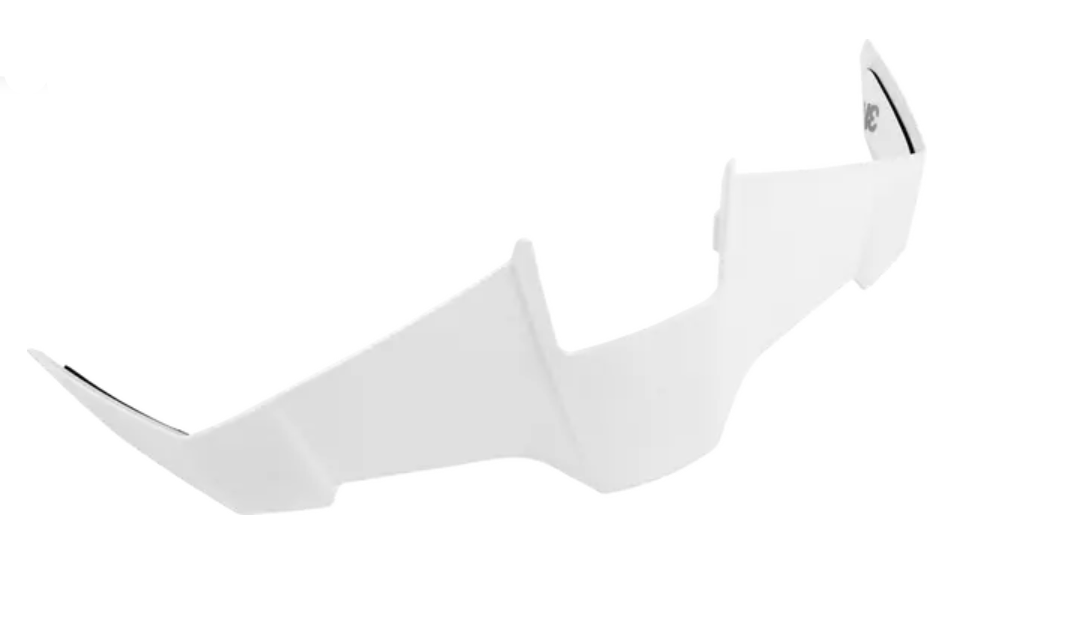 Icon Threshold Helmet Rear Spoiler Matt White