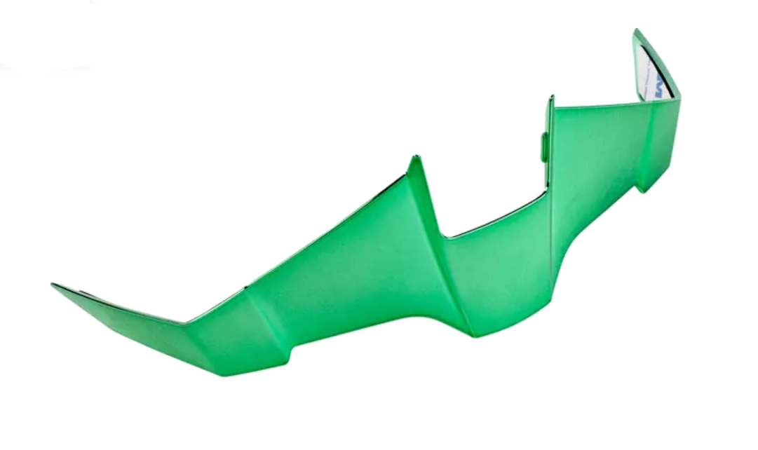 Icon Threshold Helmet Rear Spoiler Scarab Green