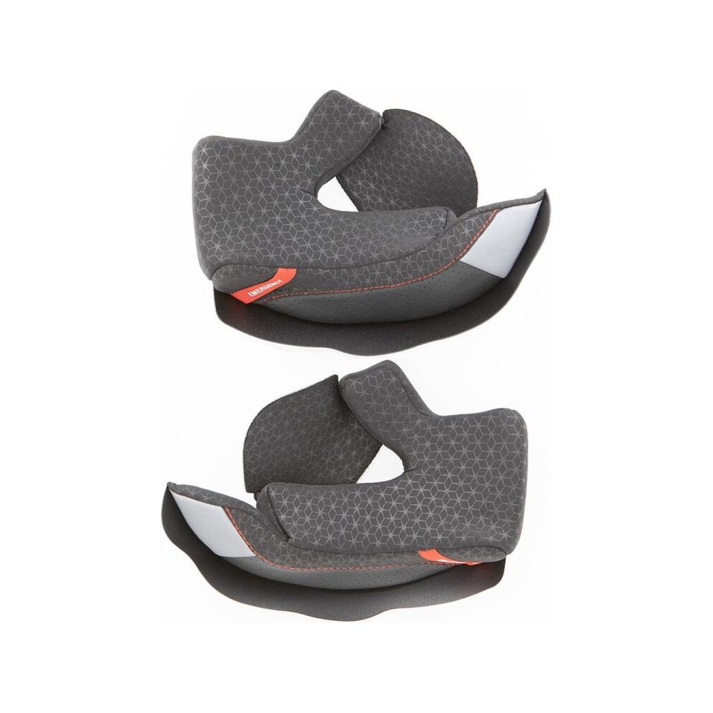 Premier Typhoon Helmet Cheek Pads Grey / Red / White