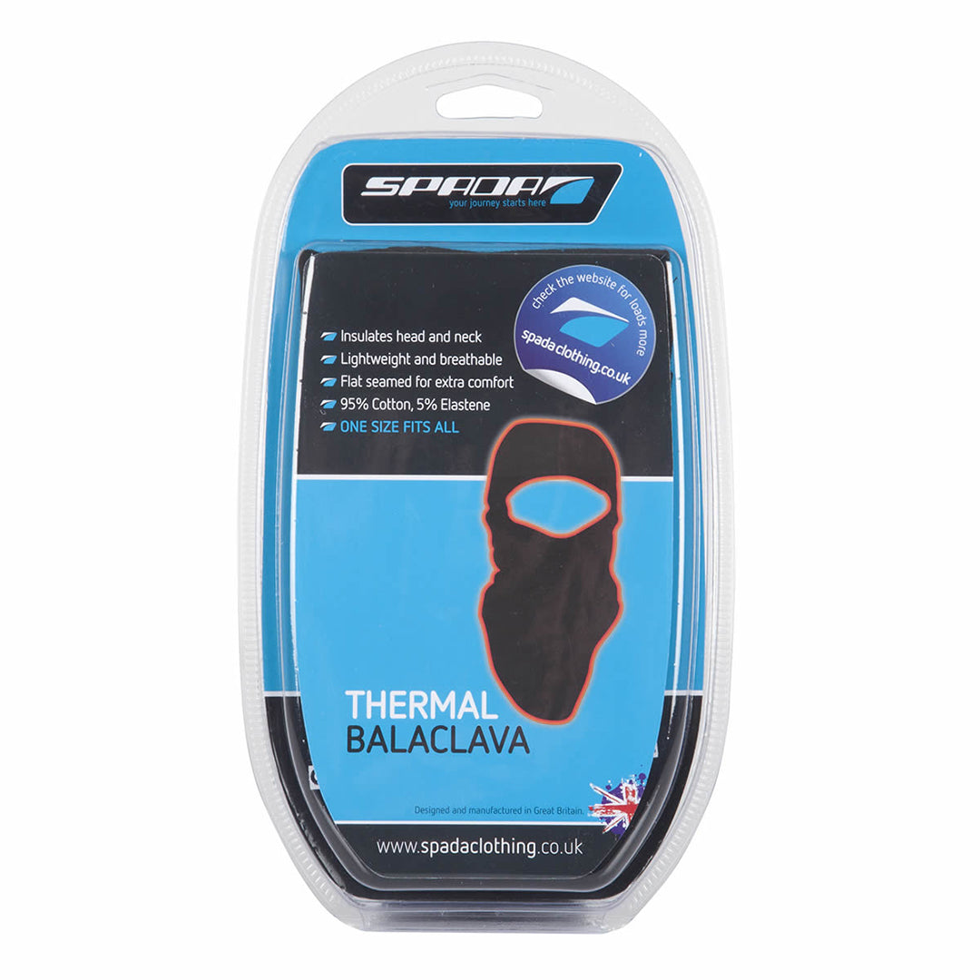 Spada Thermal Balaclava Black FREE UK Delivery, FREE 365 Day Returns | Moto Central
