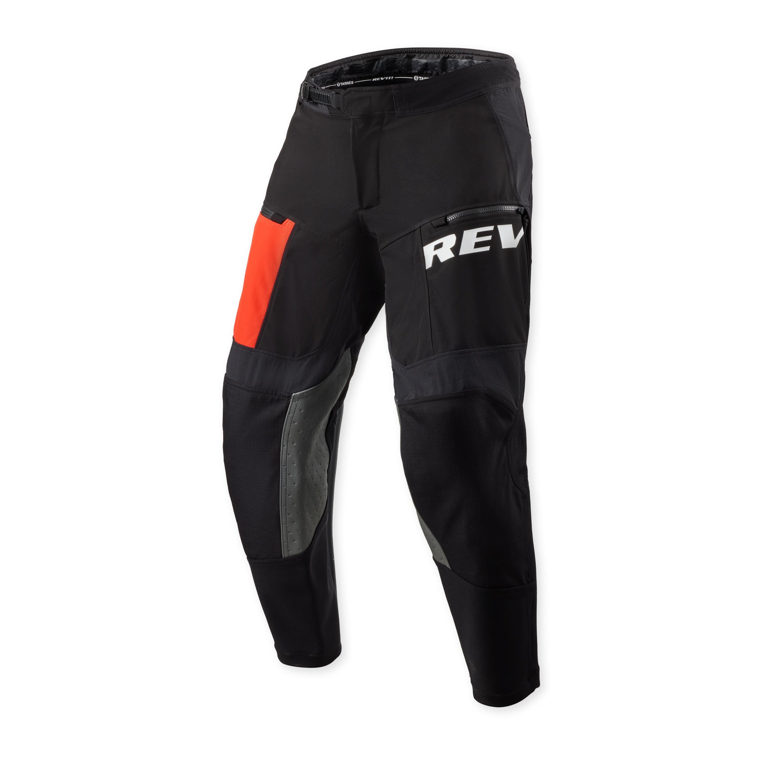 Revit Lejano Textile Trouser Black / Red front