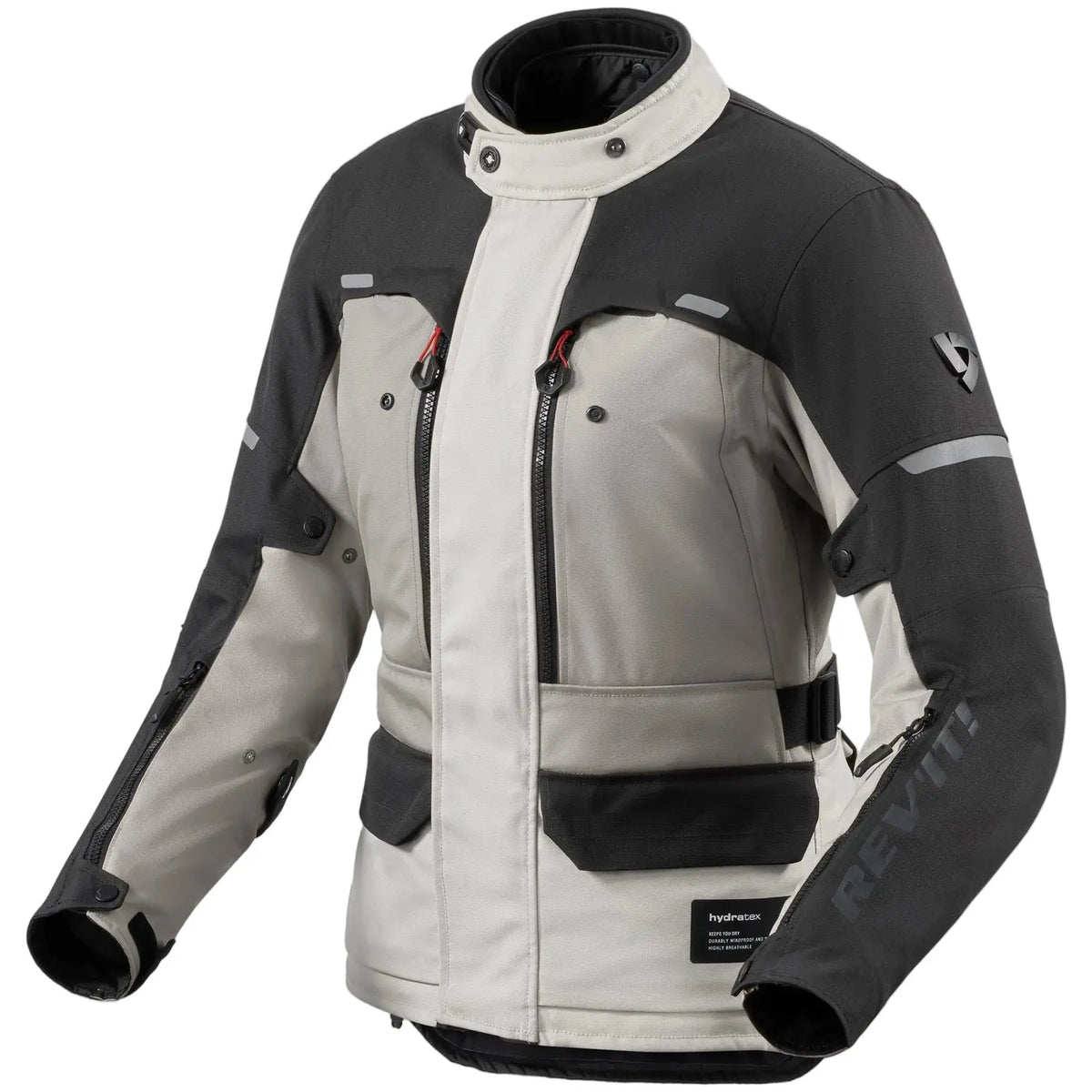 Revit Outback 5 H2O Ladies Textile Jacket Silver / Black front view
