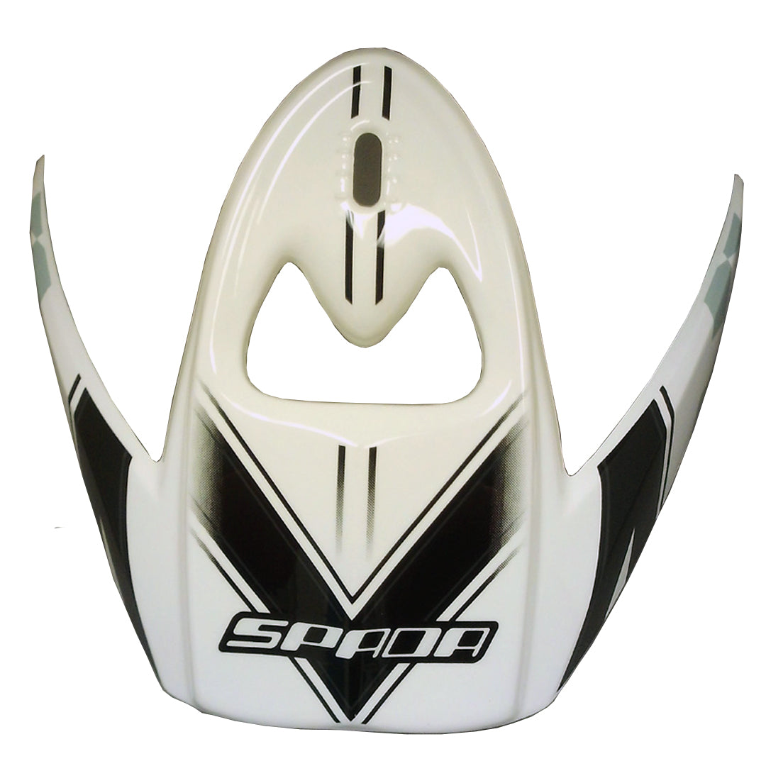 Spada Edge Peak White / Black FREE UK Delivery, FREE 365 Day Returns | Moto Central
