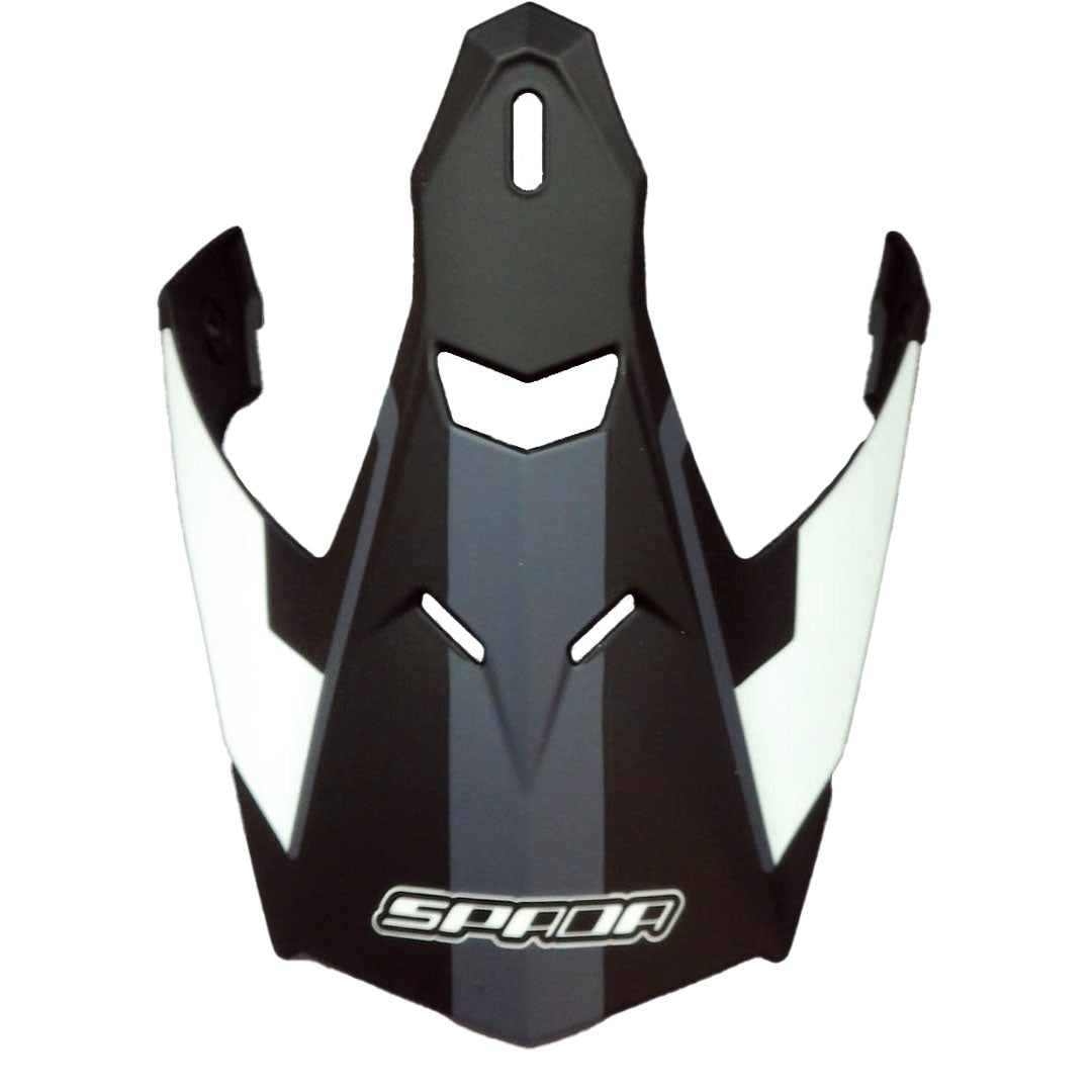 Spada Intrepid Peak Beam Black / White / Silver FREE UK Delivery, FREE 365 Day Returns | Moto Central