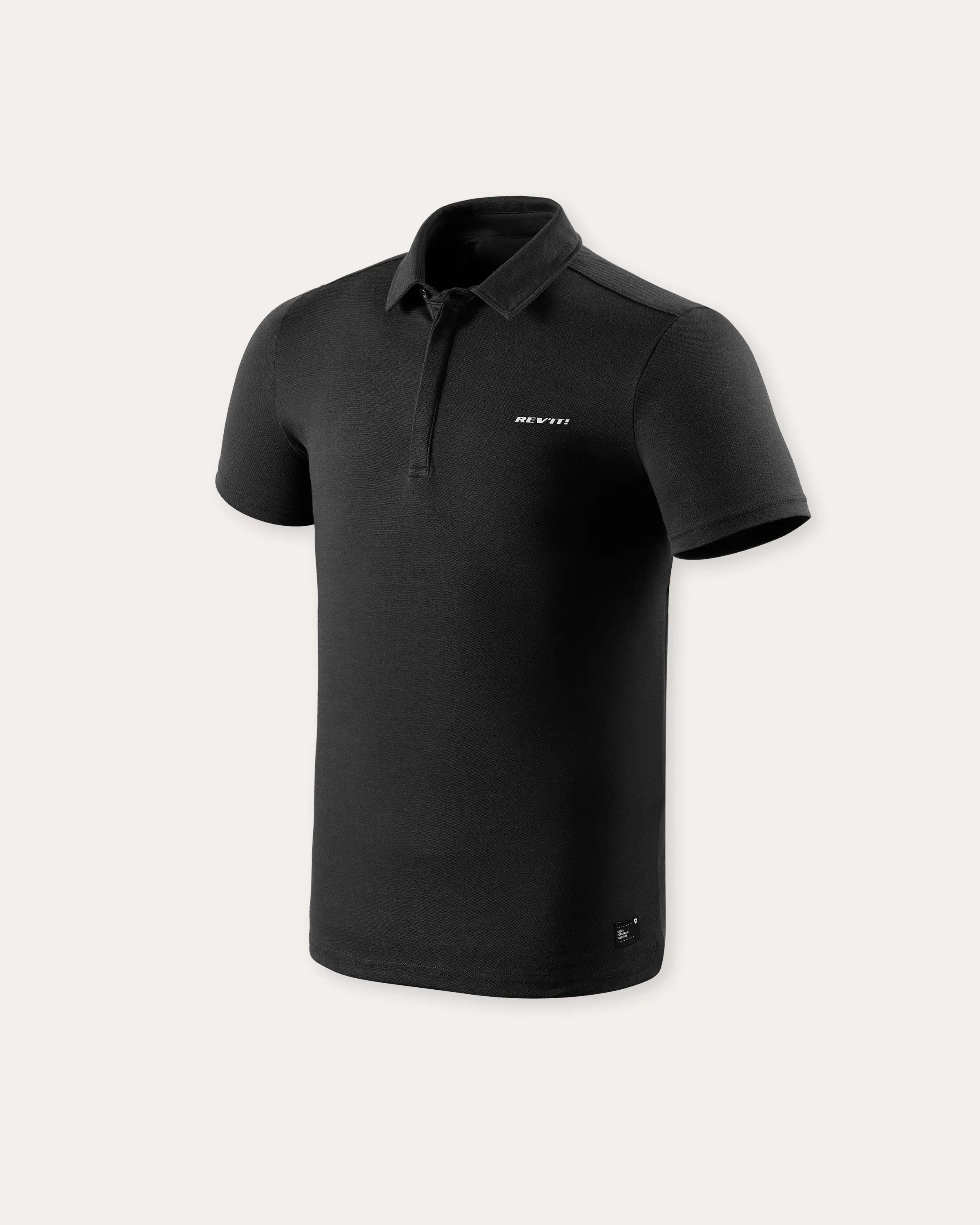 Revit Wyatt Polo T-Shirt Black FREE UK Delivery, FREE 365 Day Returns | Moto Central