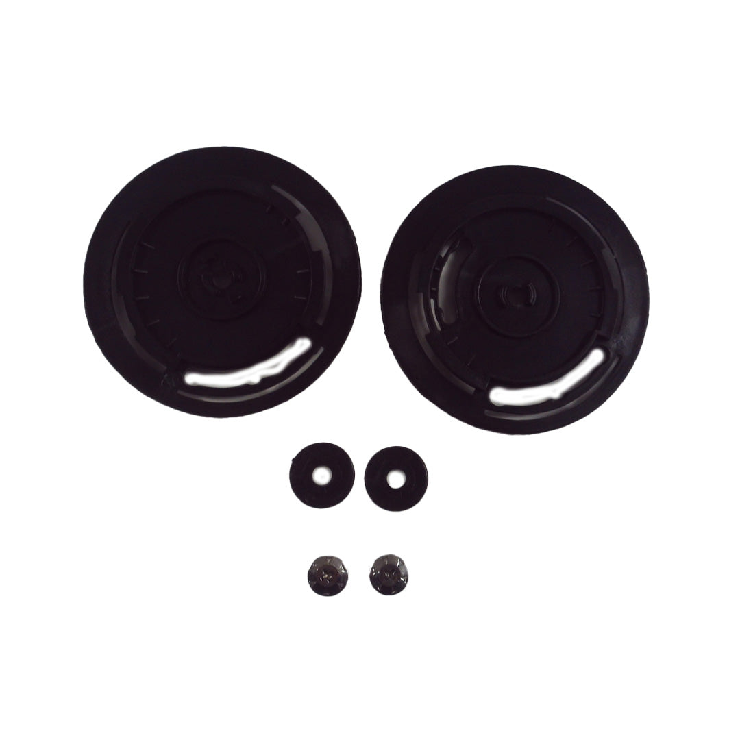 Spada Lycan Base Plates & Screw Set Black FREE UK Delivery, FREE 365 Day Returns | Moto Central