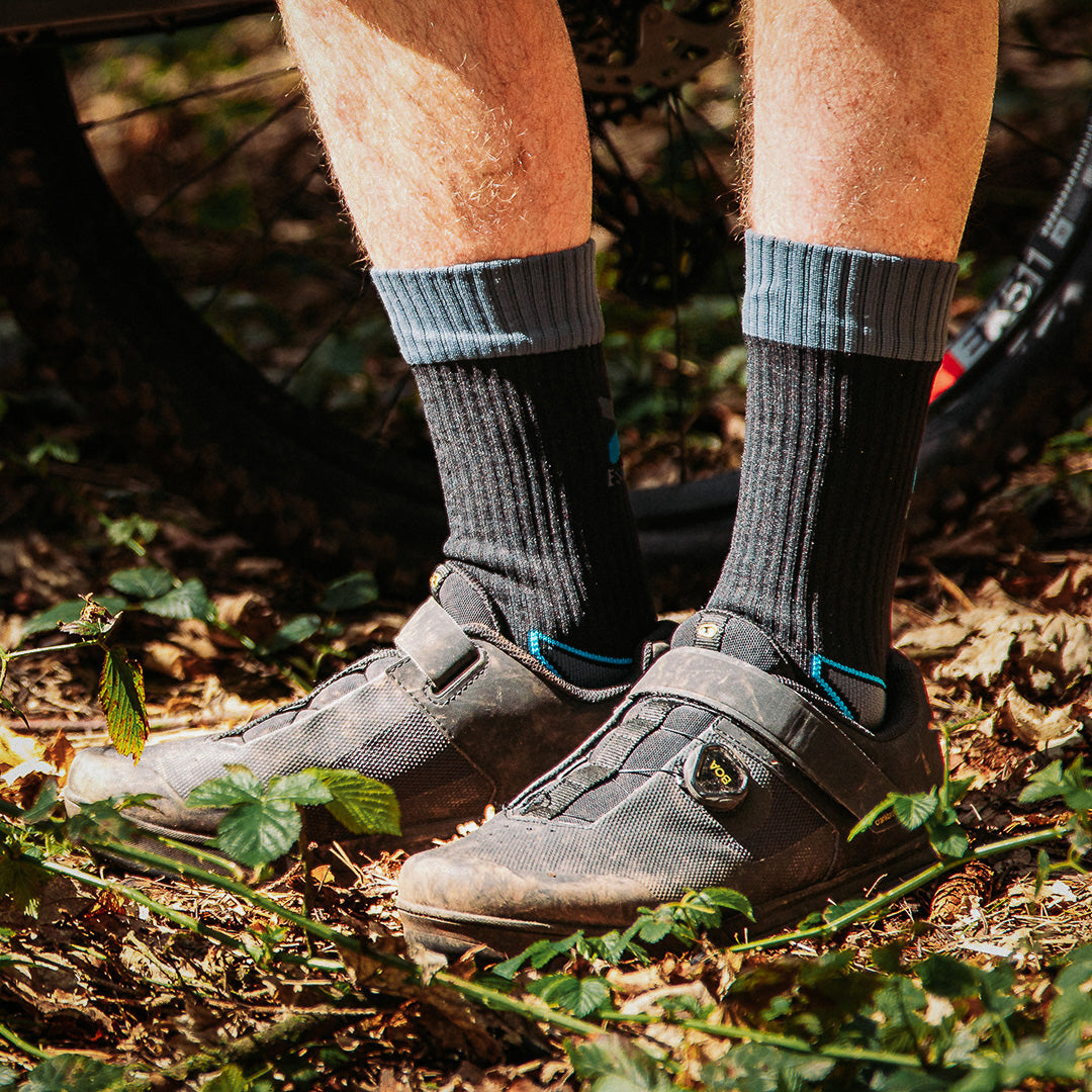 Spada Hydro MTB Socks Black Stormy FREE UK Delivery, FREE 365 Day Returns | Moto Central