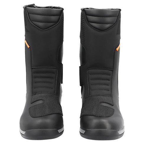 Richa Oberon Waterproof Boots Black pair front view on a white background