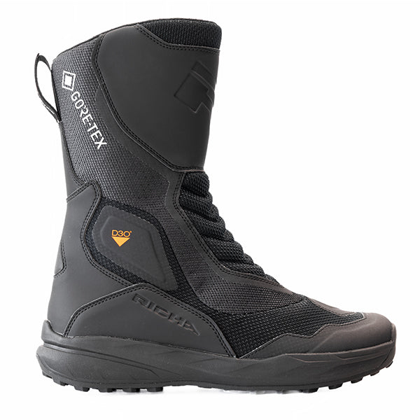 Richa Airstorm Gore-Tex Boots Black, outer-side profile