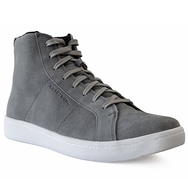 Richa Lewis Waterproof Sneakers Grey, single sneaker with grey laces