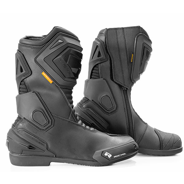 Richa Stradale Waterproof Boots Black FREE UK Delivery, FREE 365 Day Returns | Moto Central