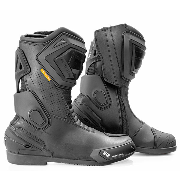 Richa Stradale Boots Black FREE UK Delivery, FREE 365 Day Returns | Moto Central