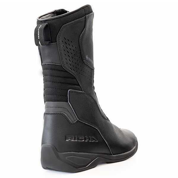 Richa Ultra Gore-Tex Boots Black rear three-quarter view