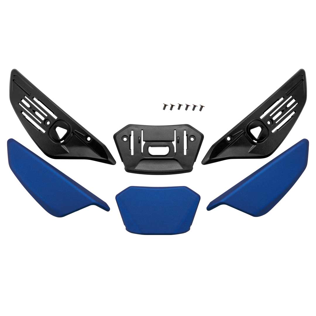 Shoei J-Cruise 3 Upper Air Intake Matt Blue Metallic - FREE UK Delivery, FREE 365 Day Returns | Moto Central