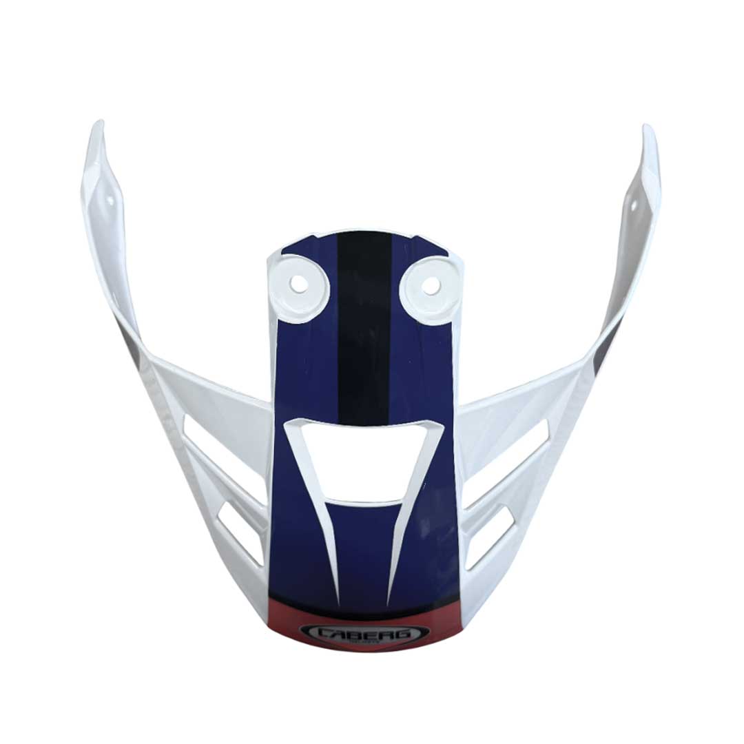 Caberg Tanami Scram Peak & Screws White / Red / Blue - FREE UK Delivery, FREE 365 Day Returns | Moto Central