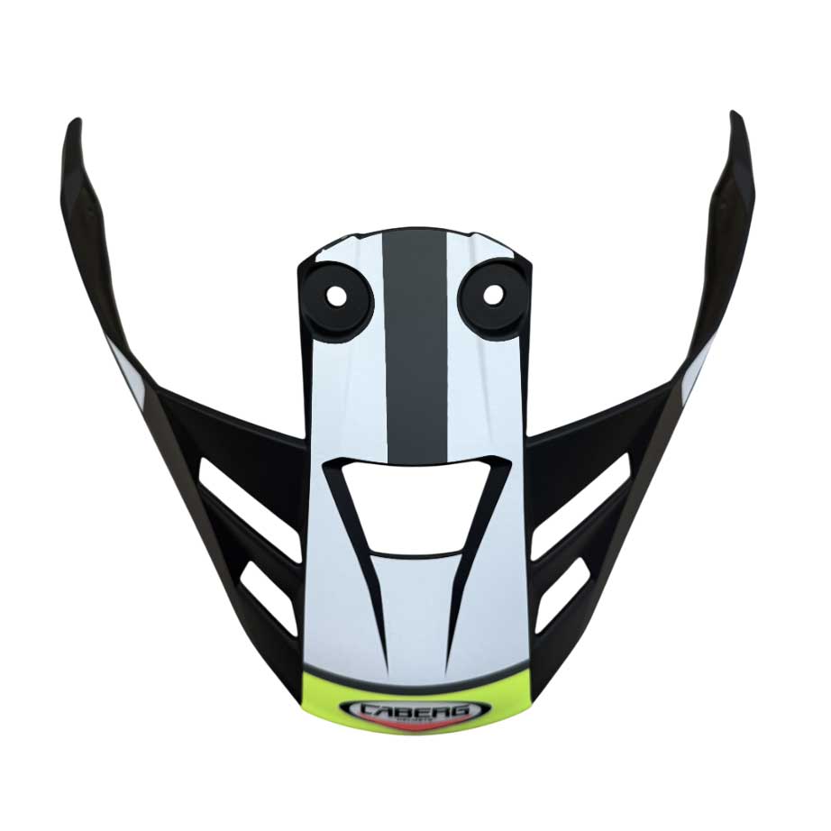 Caberg Tanami Scram Peak & Screws Black / White / Fluo Yellow - FREE UK Delivery, FREE 365 Day Returns | Moto Central