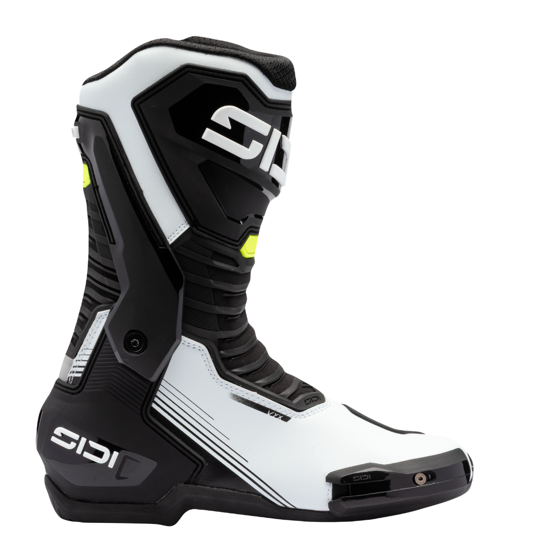Sidi VYX CE Boots White / Black / Fluo Yellow FREE UK Delivery, FREE 365 Day Returns | Moto Central
