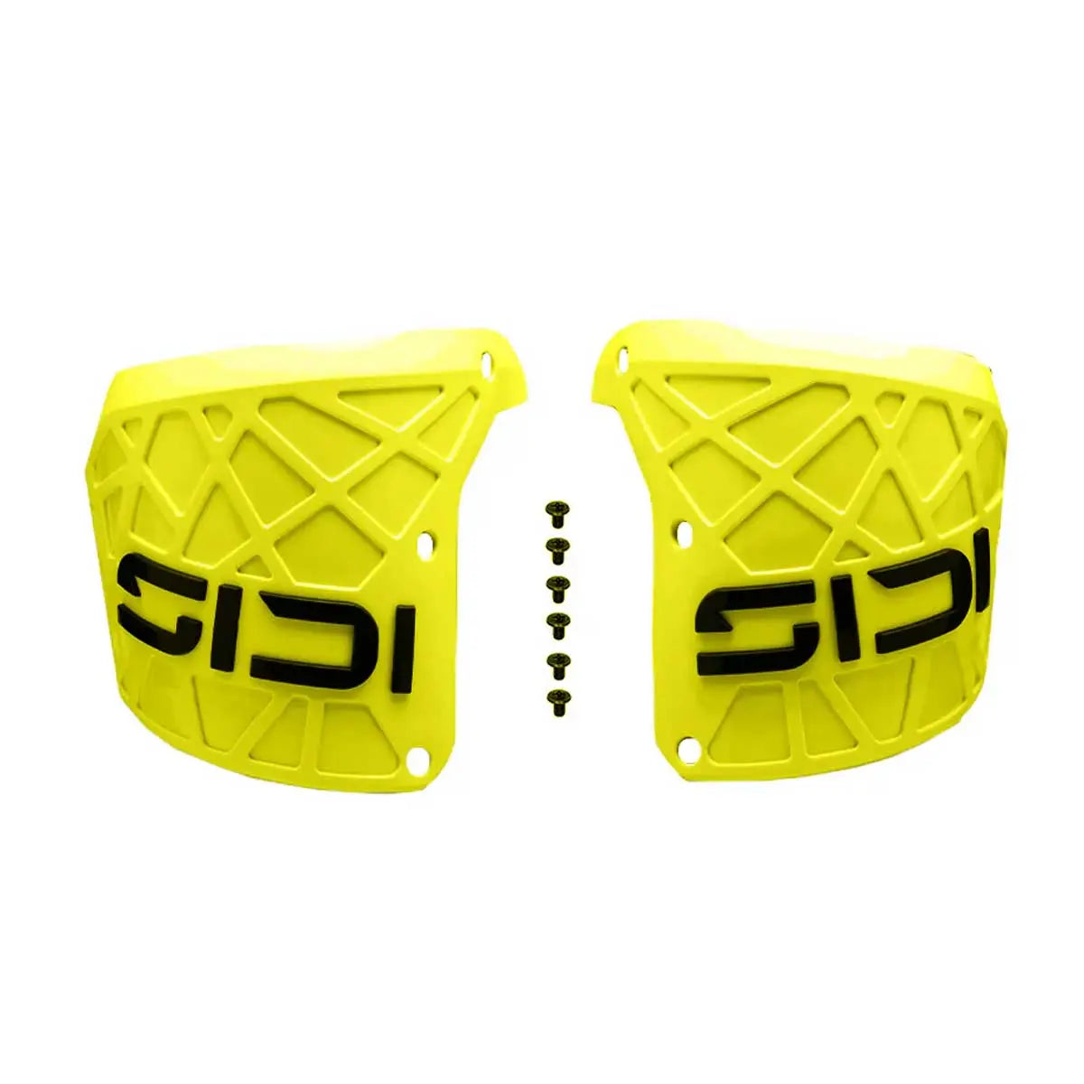 Sidi Crossair X Shin Plate Fluo Yellow / Black - Pair FREE UK Delivery, FREE 365 Day Returns | Moto Central