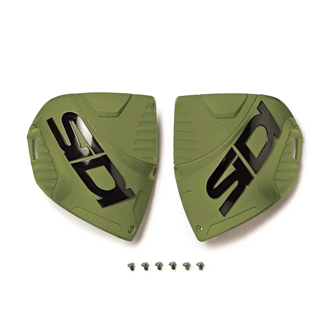 Sidi Crossfire 3 Shin Plate Army / Black - Pair FREE UK Delivery, FREE 365 Day Returns | Moto Central