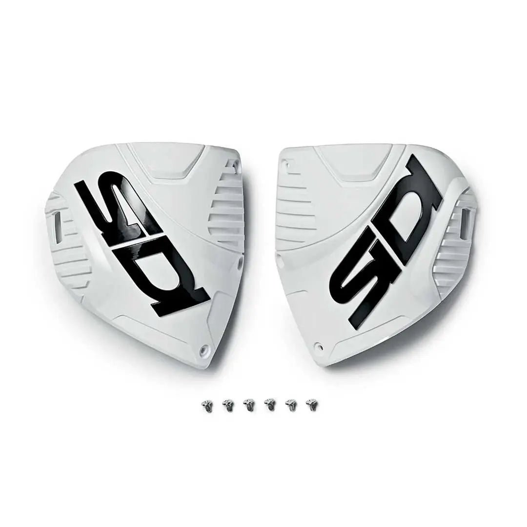 Sidi Crossfire 3 Shin Plate White / White / Black - Pair FREE UK Delivery, FREE 365 Day Returns | Moto Central