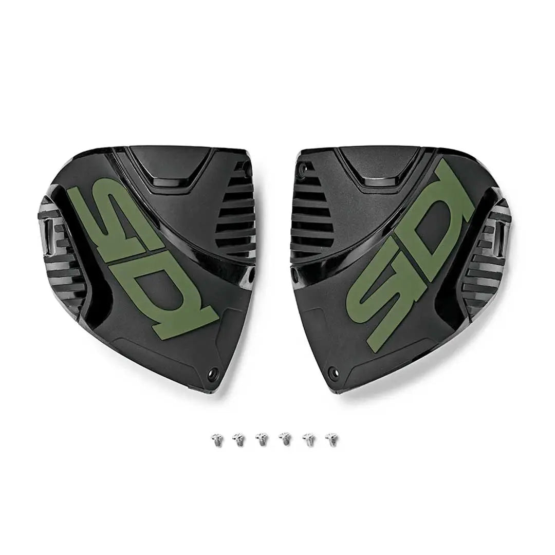 Sidi Crossfire 3 Shin Plate Black / Army - Pair FREE UK Delivery, FREE 365 Day Returns | Moto Central