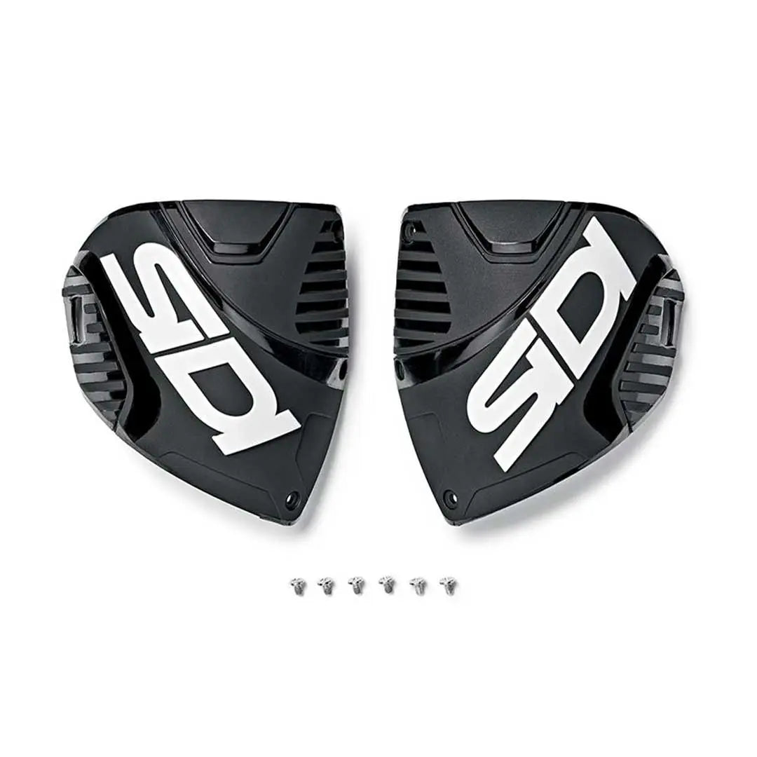 Sidi Crossfire 3 Shin Plate Black / Black / White - Pair FREE UK Delivery, FREE 365 Day Returns | Moto Central