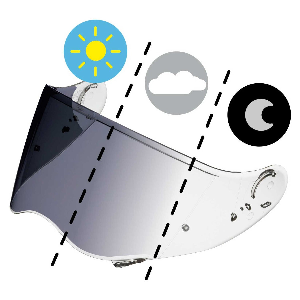 Shoei CNS-2PN FI-TEC Hornet ADV06, Hornet ADV Visor Photochromatic FREE UK Delivery, FREE 365 Day Returns | Moto Central