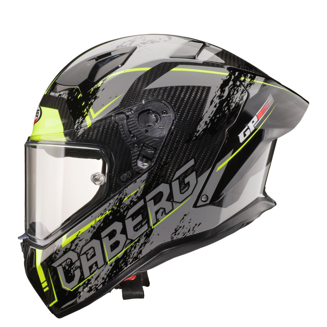Caberg GP Scratch Grey / Fluo Yellow / White