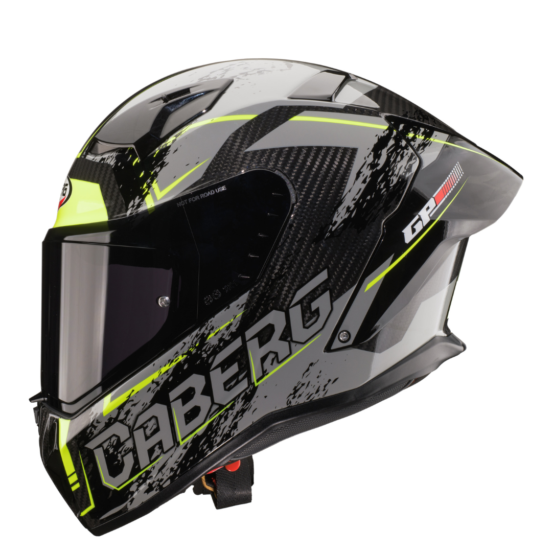 Caberg GP Scratch Grey / Fluo Yellow / White