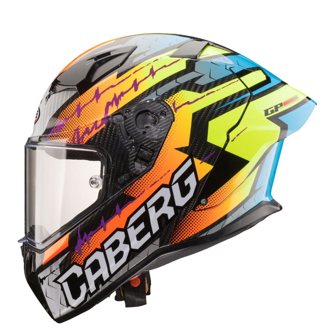 Caberg GP Magma Fluo Yellow / Light Blue / Fuchsia