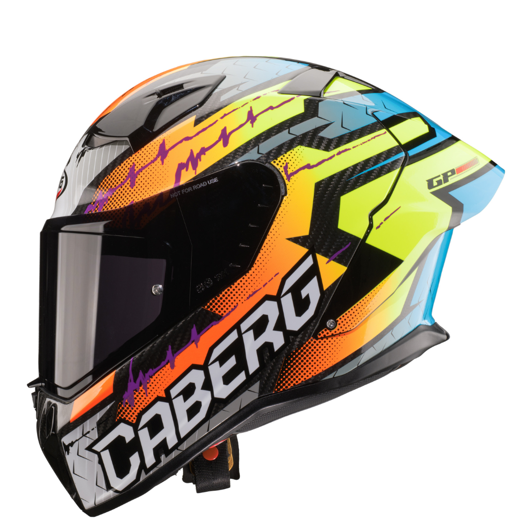 Caberg GP Magma Fluo Yellow / Light Blue / Fuchsia