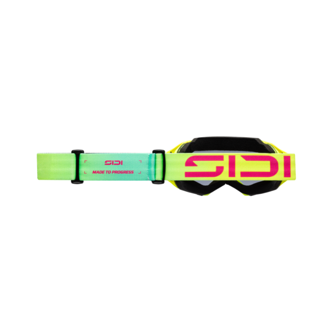 Sidi Gravix Smoke Goggles Fluo Yellow / Green / Grey FREE UK Delivery, FREE 365 Day Returns | Moto Central
