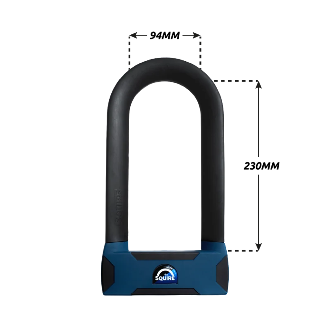 Squire D16 Stronghold Moto Lock With Reminder Cable FREE UK Delivery, FREE 365 Day Returns | Moto Central