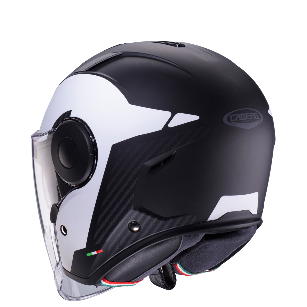 Caberg Soho Milano open-face helmet – rear three-quarter view