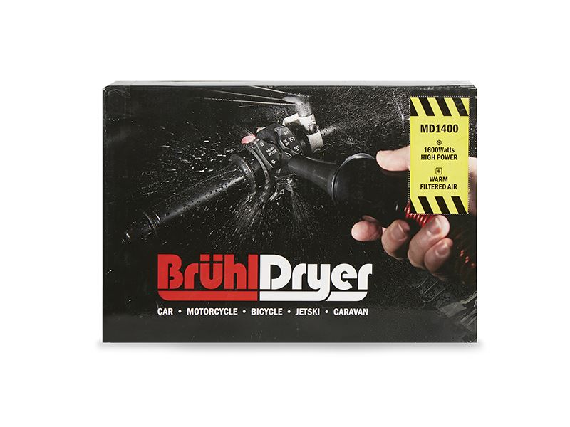 Bruhl Motorcycle Dryer Single Turbine MD1400/2 - UK