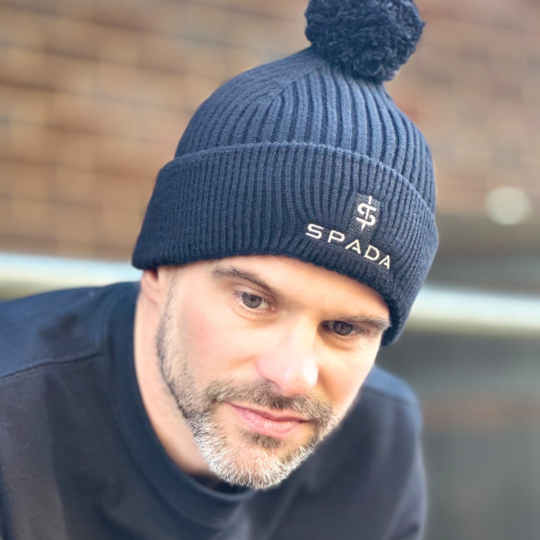 Spada Bobble Beanie Black FREE UK Delivery, FREE 365 Day Returns | Moto Central