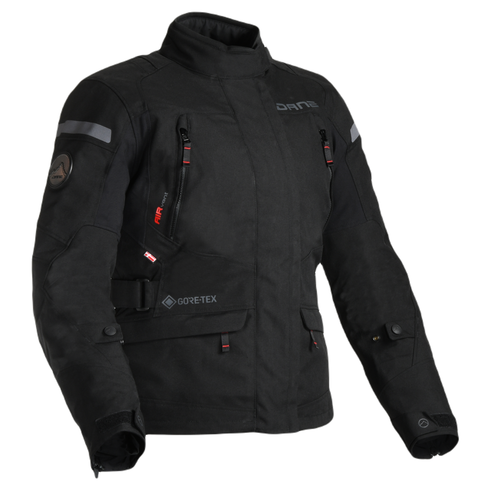 Dane Valby Ladies Gore-Tex Jacket Black - FREE UK Shipping, FREE 365 Day Returns | Moto Central