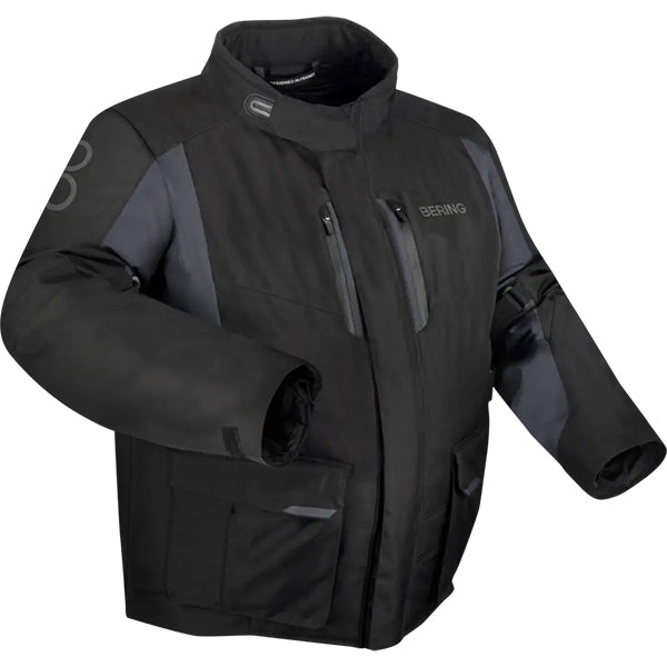 Bering Siberia King Size Textile Jacket Black / Grey FREE UK Delivery, FREE 365 Day Returns | Moto Central