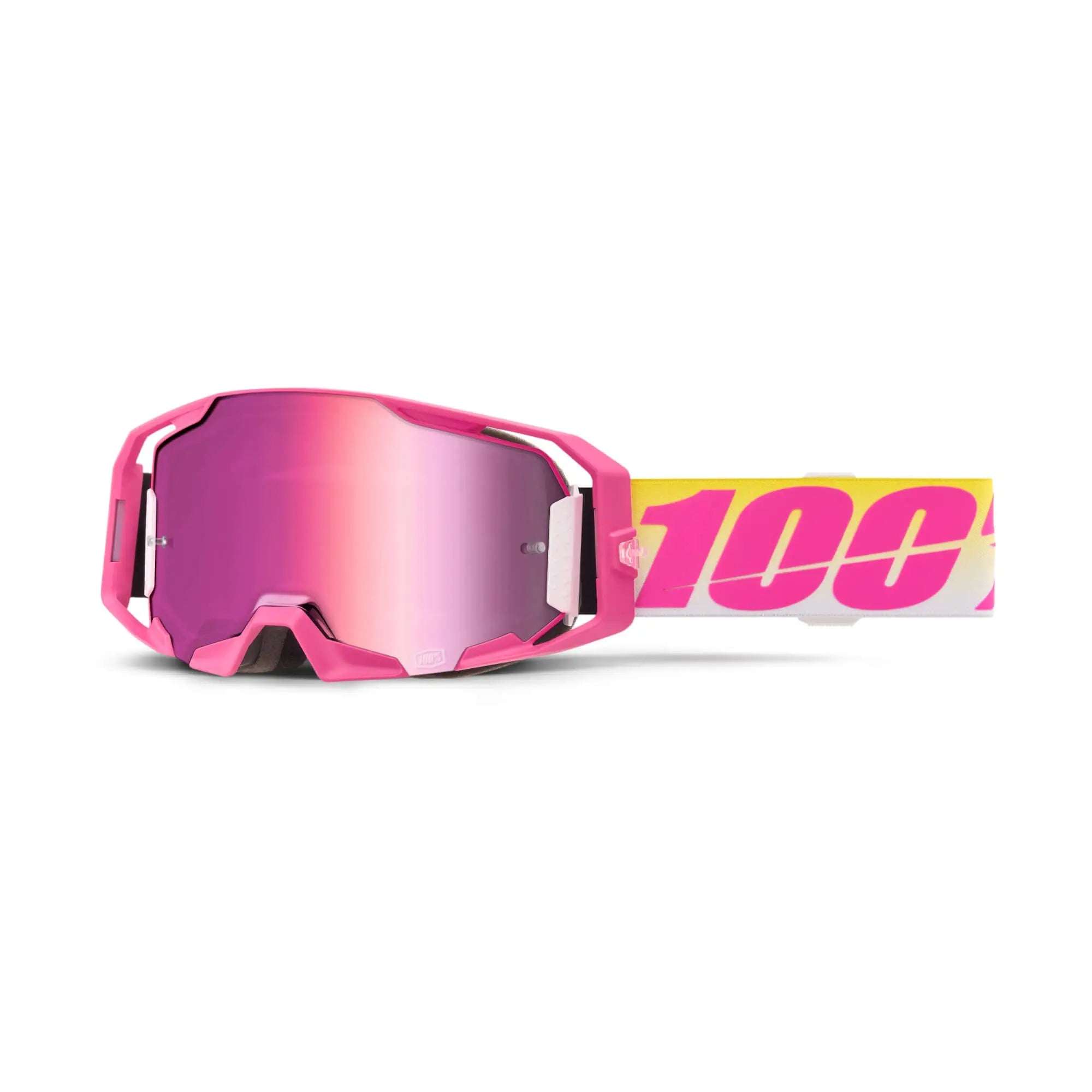 motocross goggles uk 100% ARmatic Goggles Sellars/ Mirror Pink Lens FREE Delivery & Returns