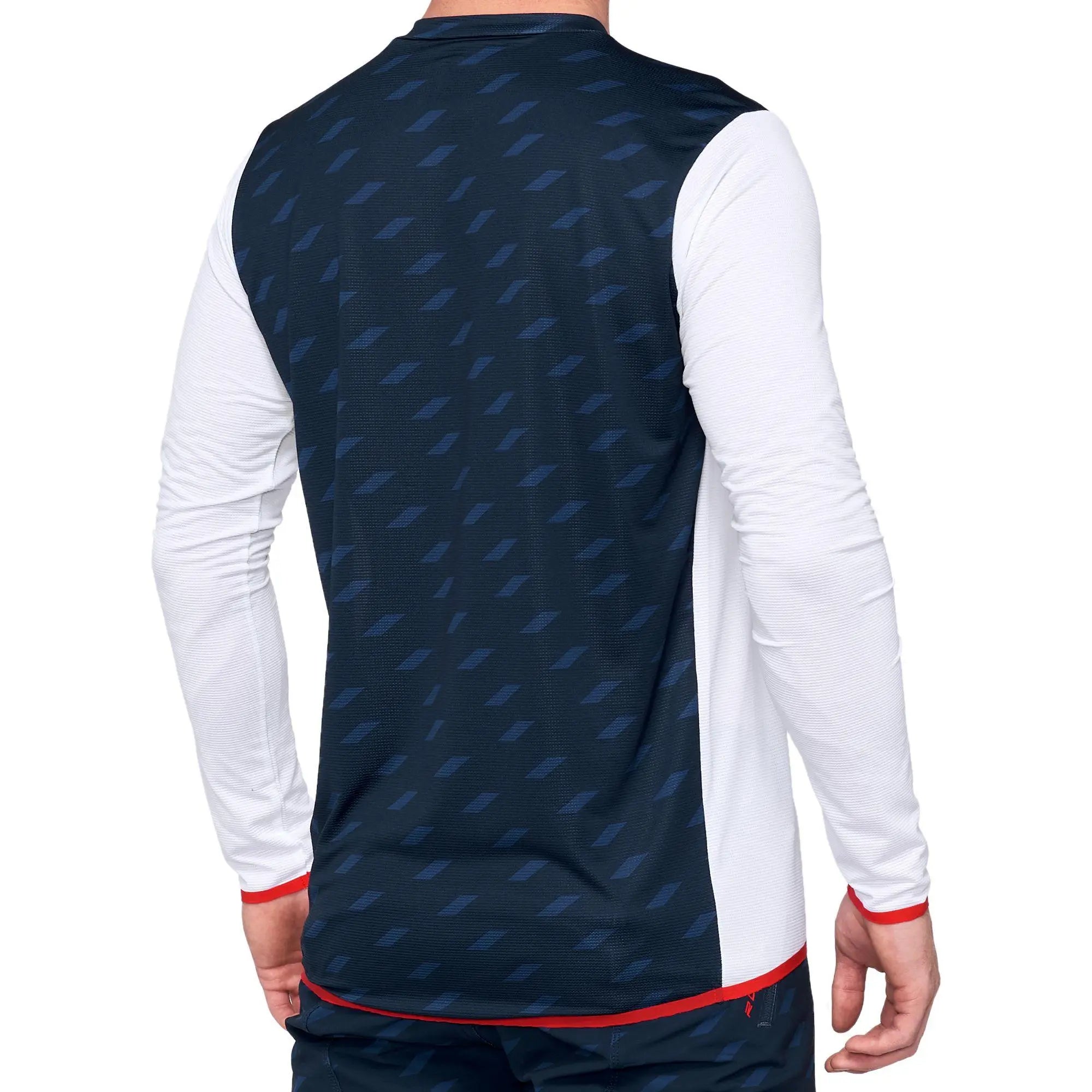 100% R-Core X Limited Edition Jersey White / Navy - FREE UK Shipping, FREE 365 Day Returns | Moto Central