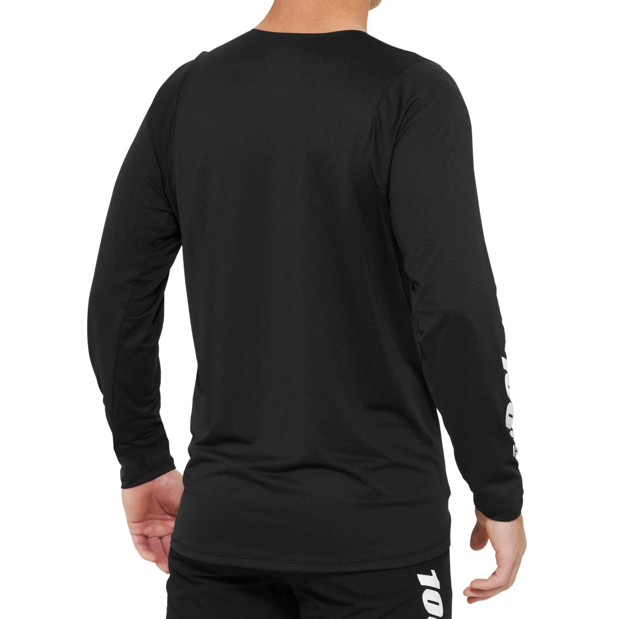 100% R-Core X Long Sleeves Jersey Black - FREE UK Shipping, FREE 365 Day Returns | Moto Central