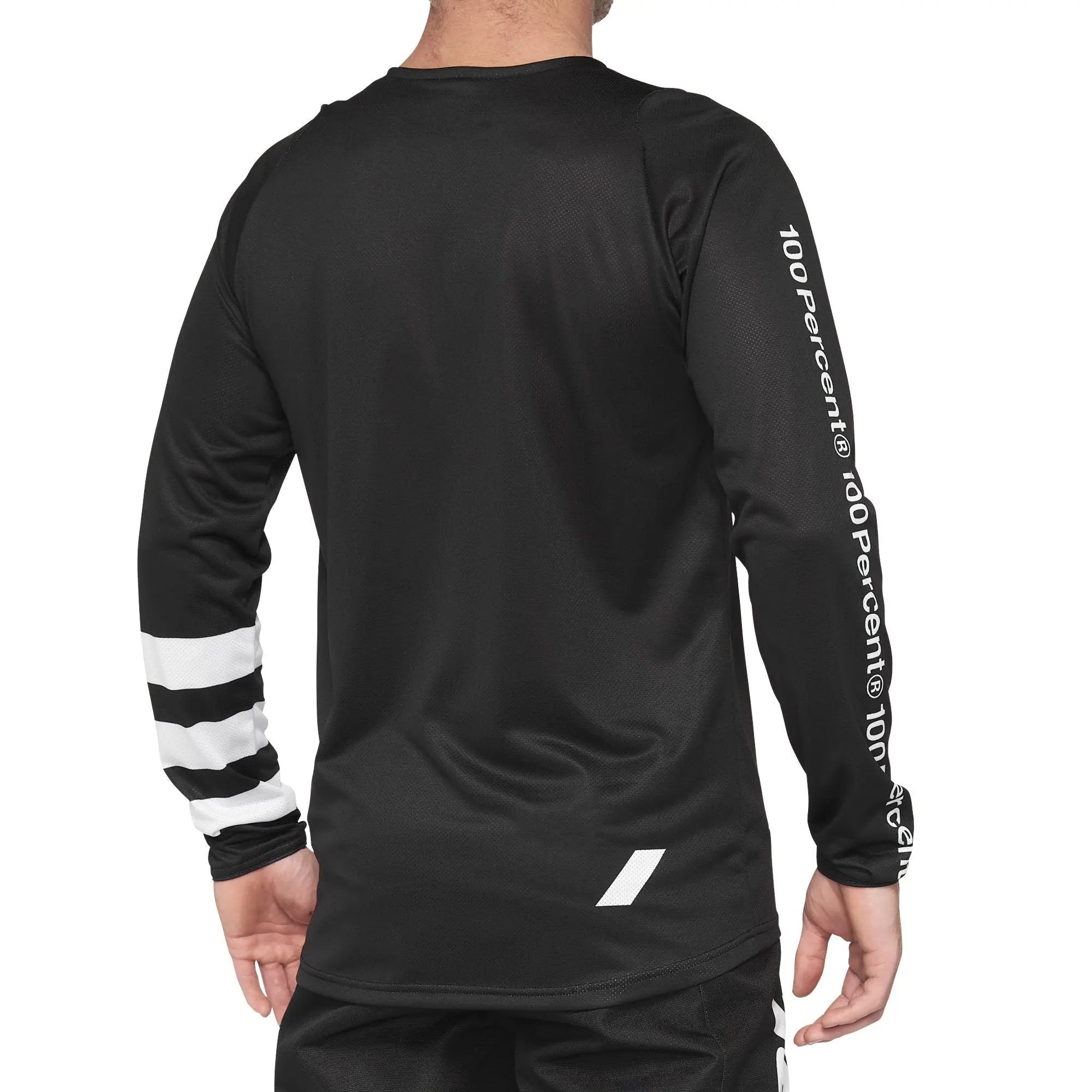 100% R-Core Youth Long Sleeves Jersey Black White - FREE UK Shipping, FREE 365 Day Returns | Moto Central