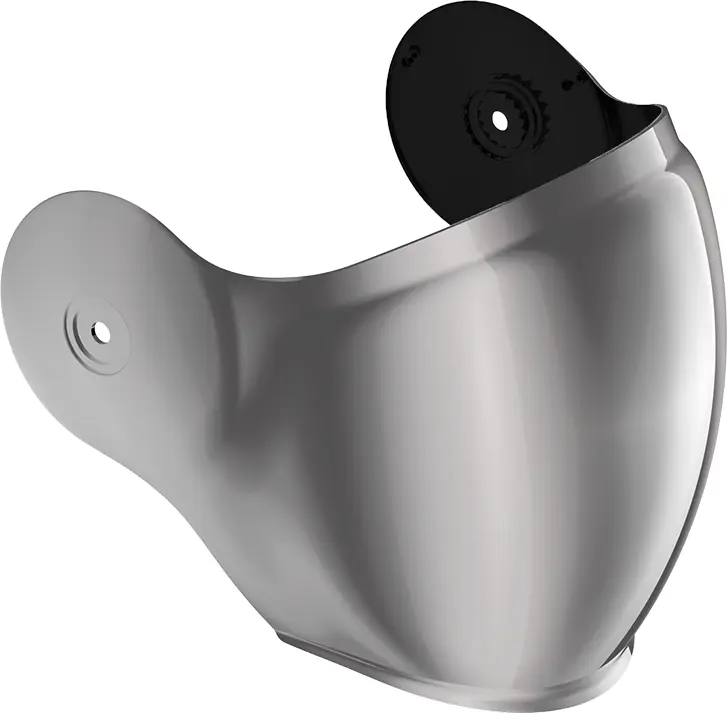 Roof RO38 Voyager / Rover Visor Iridium Silver FREE UK Delivery, FREE 365 Day Returns | Moto Central