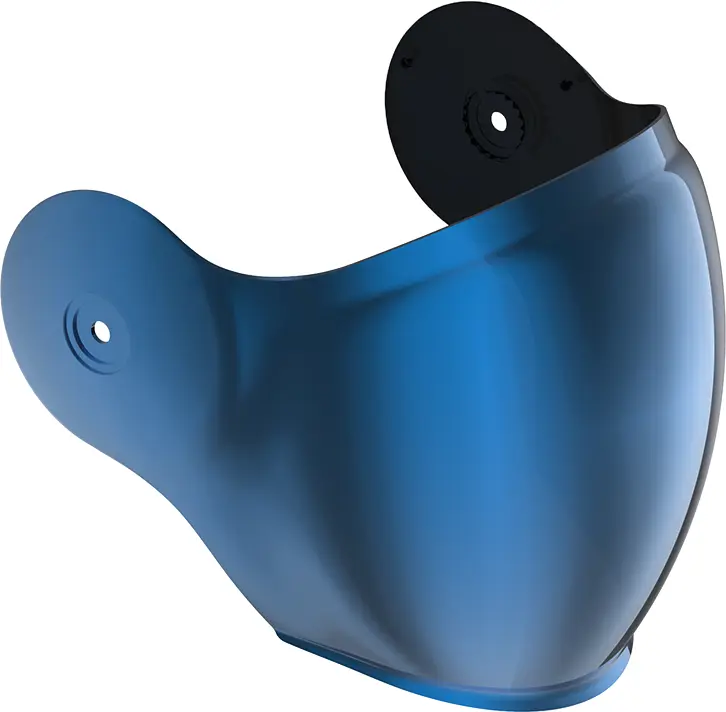 Roof RO38 Voyager / Rover Visor Iridium Blue FREE UK Delivery, FREE 365 Day Returns | Moto Central