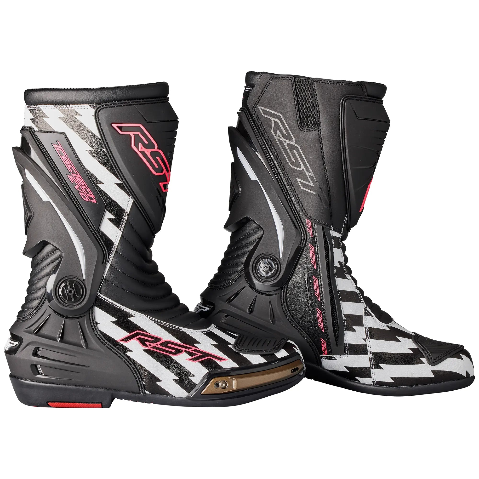 RST Tractech Evo 3 Sport CE Boots Zig Zag - FREE UK Shipping, FREE 365 Day Returns | Moto Central