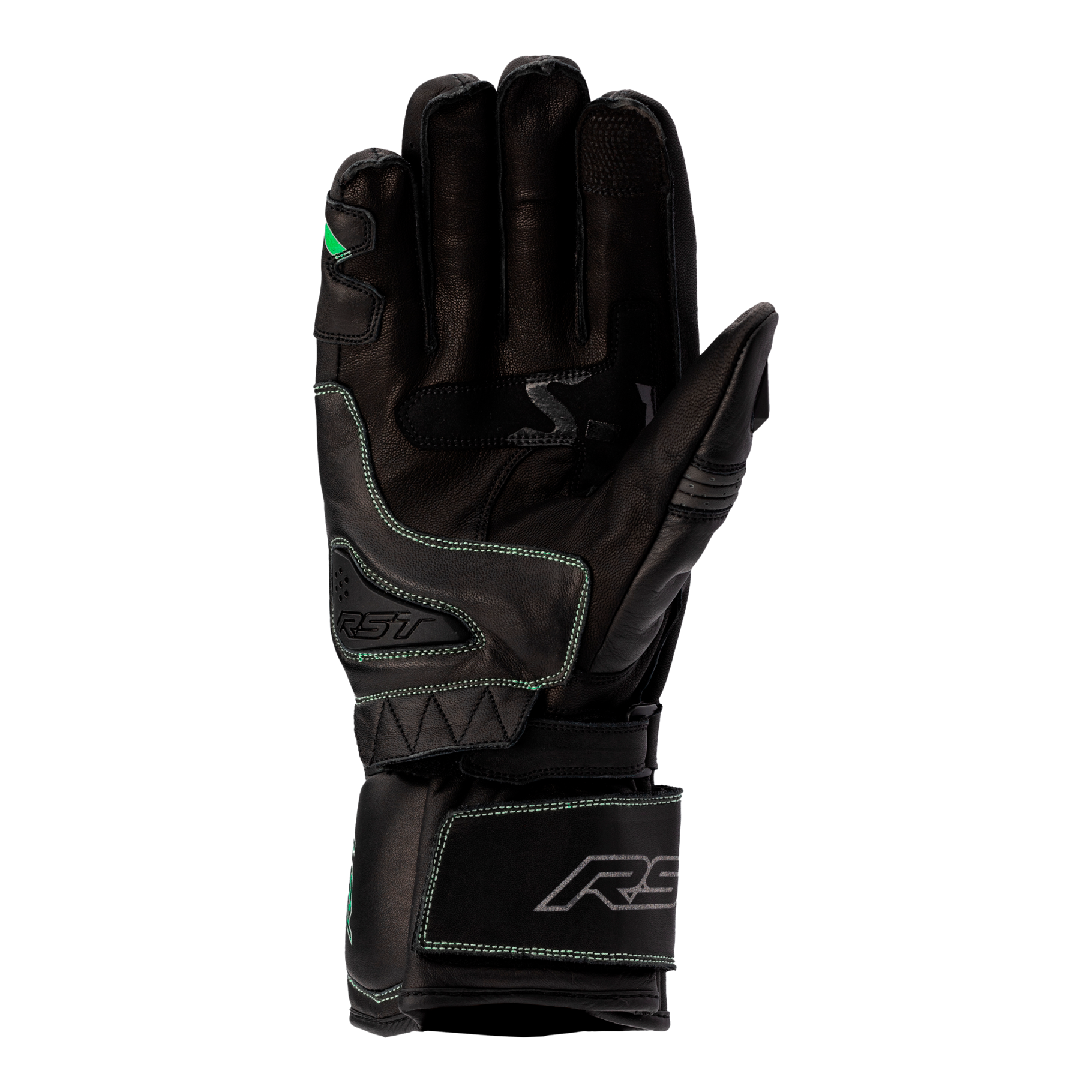 RST S1 CE Gloves Black / Grey / Neon Green FREE UK Delivery, FREE 365 Day Returns | Moto Central