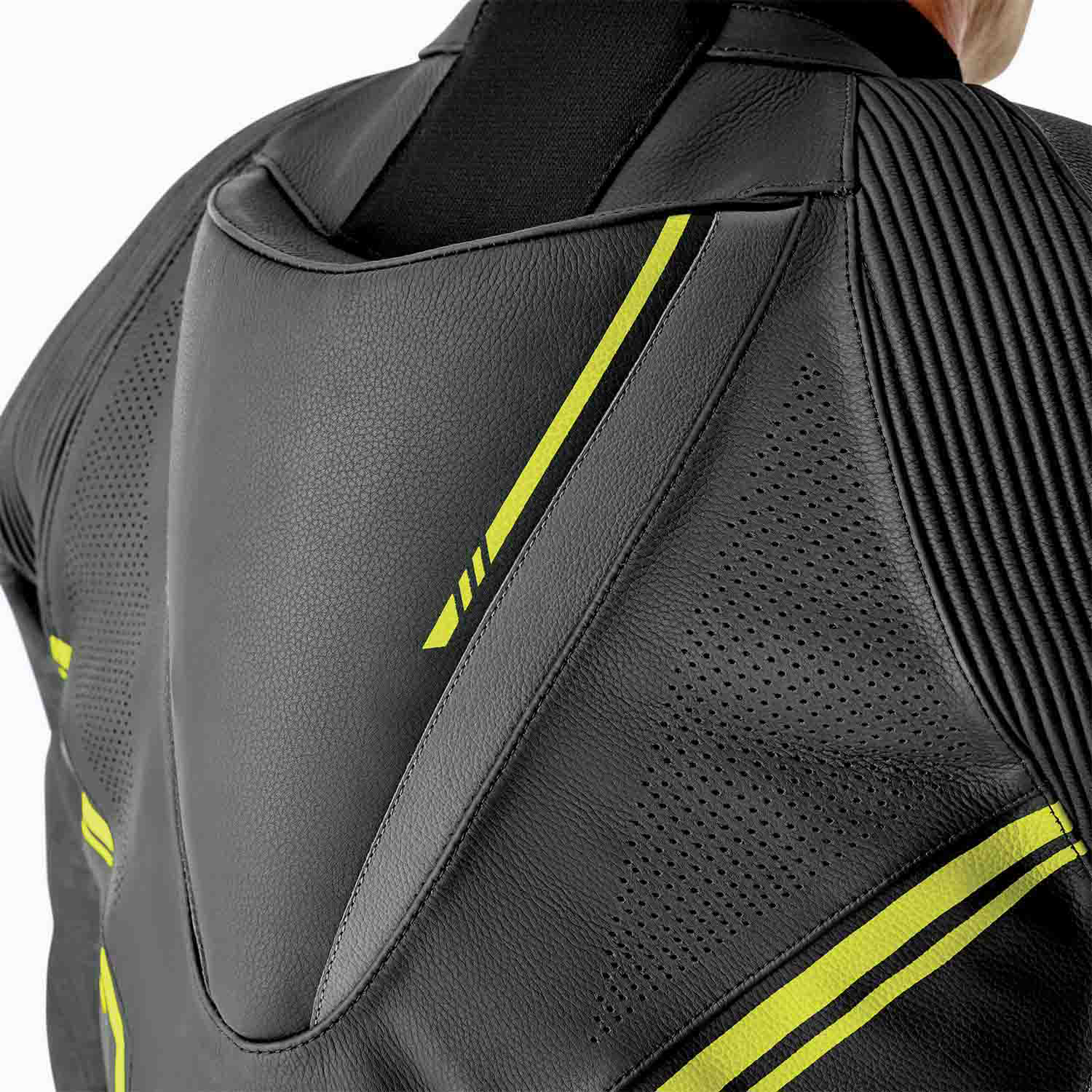 RST S1 D3O One Piece Leather Suit Black / Grey / Fluo Yellow - FREE UK Shipping, FREE 365 Day Returns | Moto Central